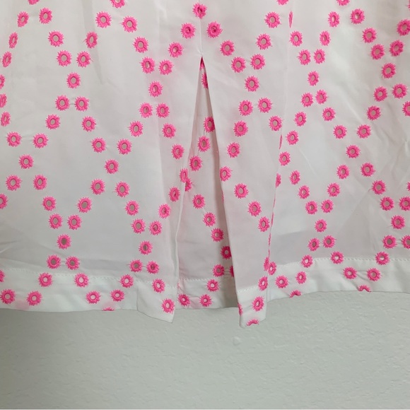 Lilly Pulitzer Luxletic Monica Skort Prosecco Pink Eyelet Size 12 UPF50 - Picture 10 of 14